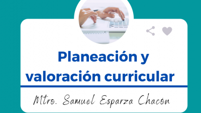 Planeación y valoración curricular 0821